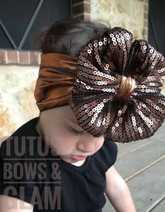 Copper Bling Bow