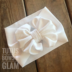 SOLID WHITE BOW