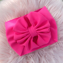 Load image into Gallery viewer, Shocking Pink Textured Bow