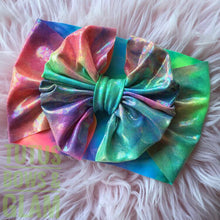 Load image into Gallery viewer, Metallic Tie Dye Bow