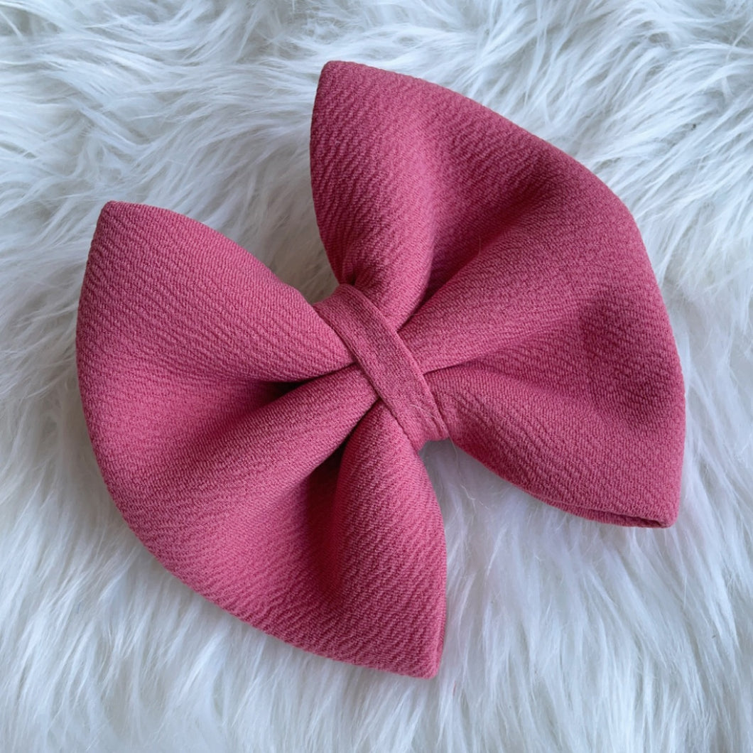 Berry Single Puffy Bow