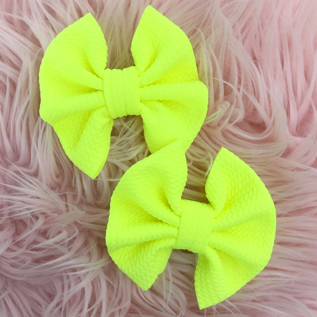 Neon Yellow Pigtails Set