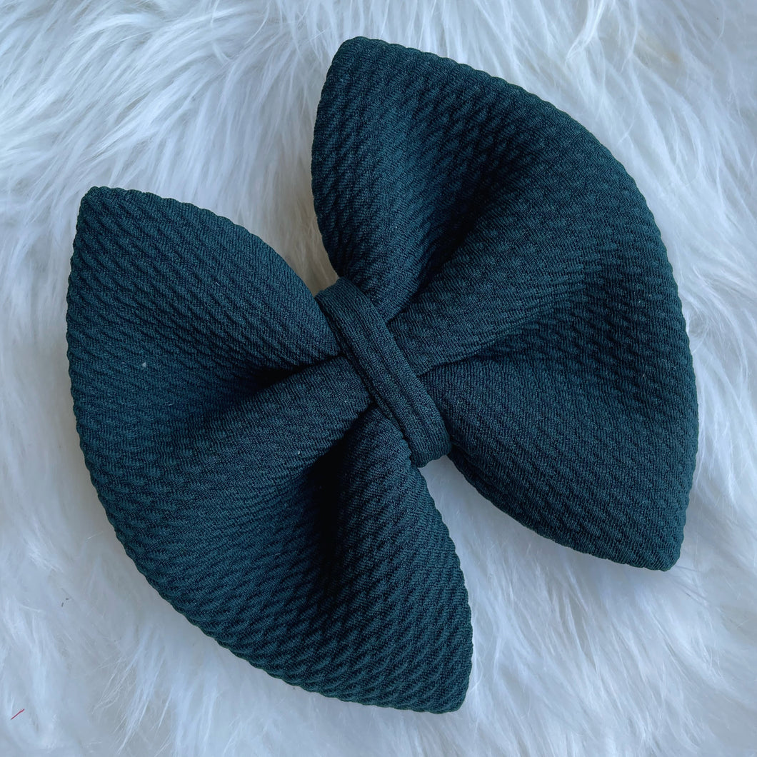 Deep Forest Single Puffy Bow