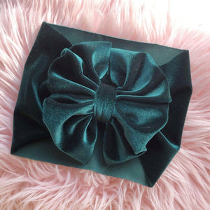 Emerald Velvet Bow