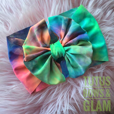 Matte Tie Dye Bow