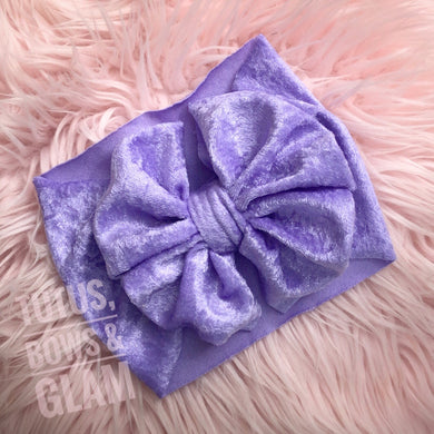Lavender Velvet Bow
