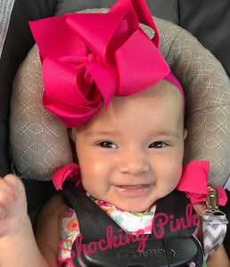 Double Stacked Bow on Headband 0-6 months
