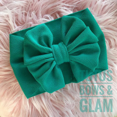 TEAL TEXTURED BOW